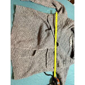 Ann Taylor Loft Gray Open-Front Sweater Cardigan Size M Acrylic/Wool Blend
